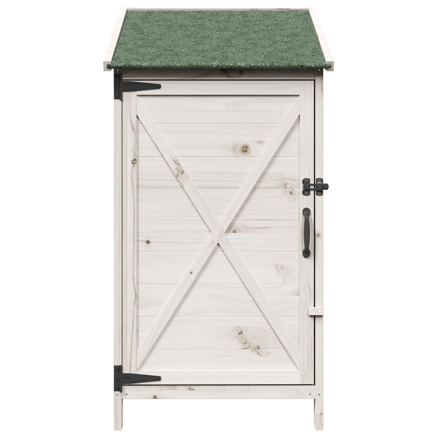 Tuinschuur Wit 59,5 x 56 x 113,5 cm Bewerkt hout