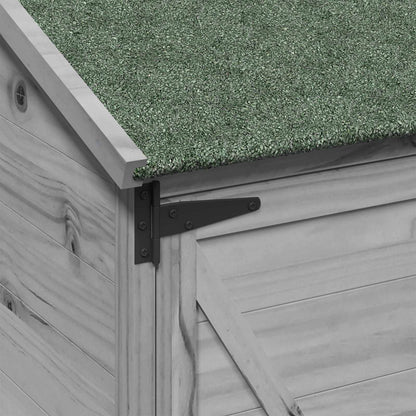 Tuinschuur Grijs 59,5 x 56 x 113,5 cm Bewerkt hout