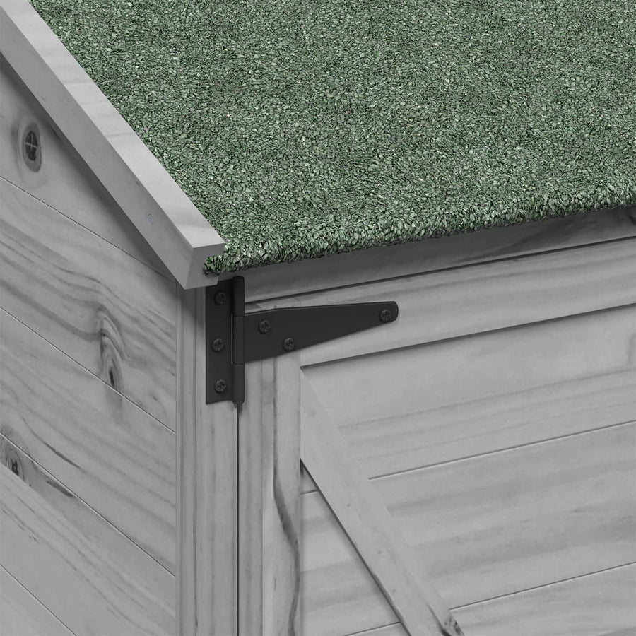 Tuinschuur Grijs 59,5 x 56 x 113,5 cm Bewerkt hout