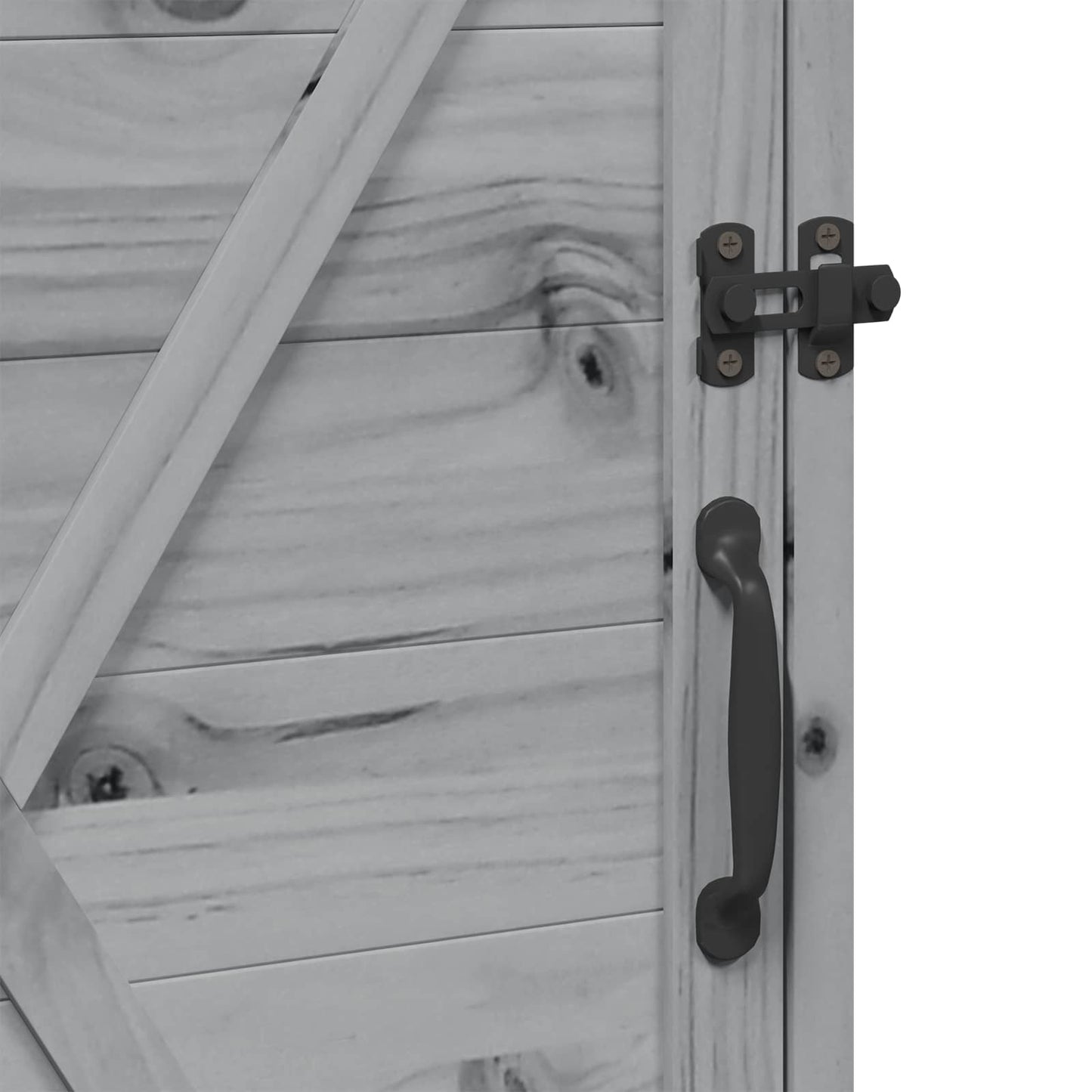 Tuinschuur Grijs 59,5 x 56 x 113,5 cm Bewerkt hout