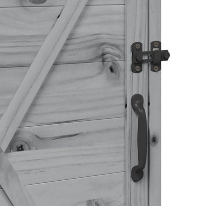 Tuinschuur Grijs 59,5 x 56 x 113,5 cm Bewerkt hout