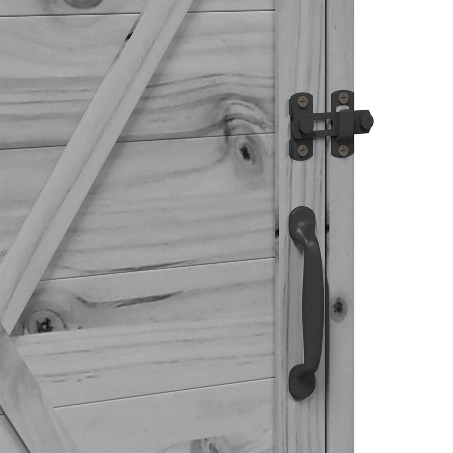 Tuinschuur Grijs 59,5 x 56 x 113,5 cm Bewerkt hout