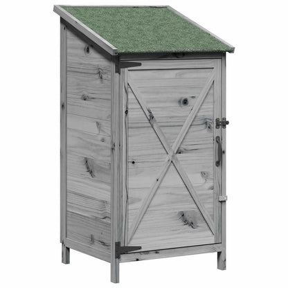 Tuinschuur Grijs 59,5 x 56 x 113,5 cm Bewerkt hout
