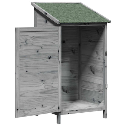 Tuinschuur Grijs 59,5 x 56 x 113,5 cm Bewerkt hout