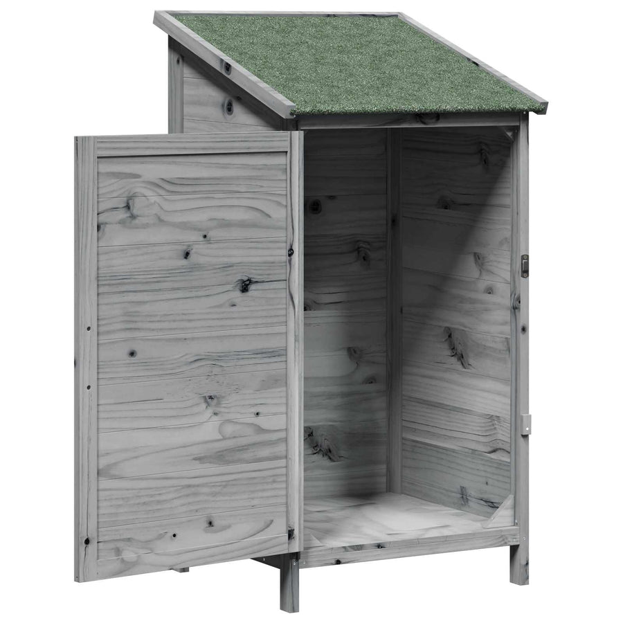 Tuinschuur Grijs 59,5 x 56 x 113,5 cm Bewerkt hout