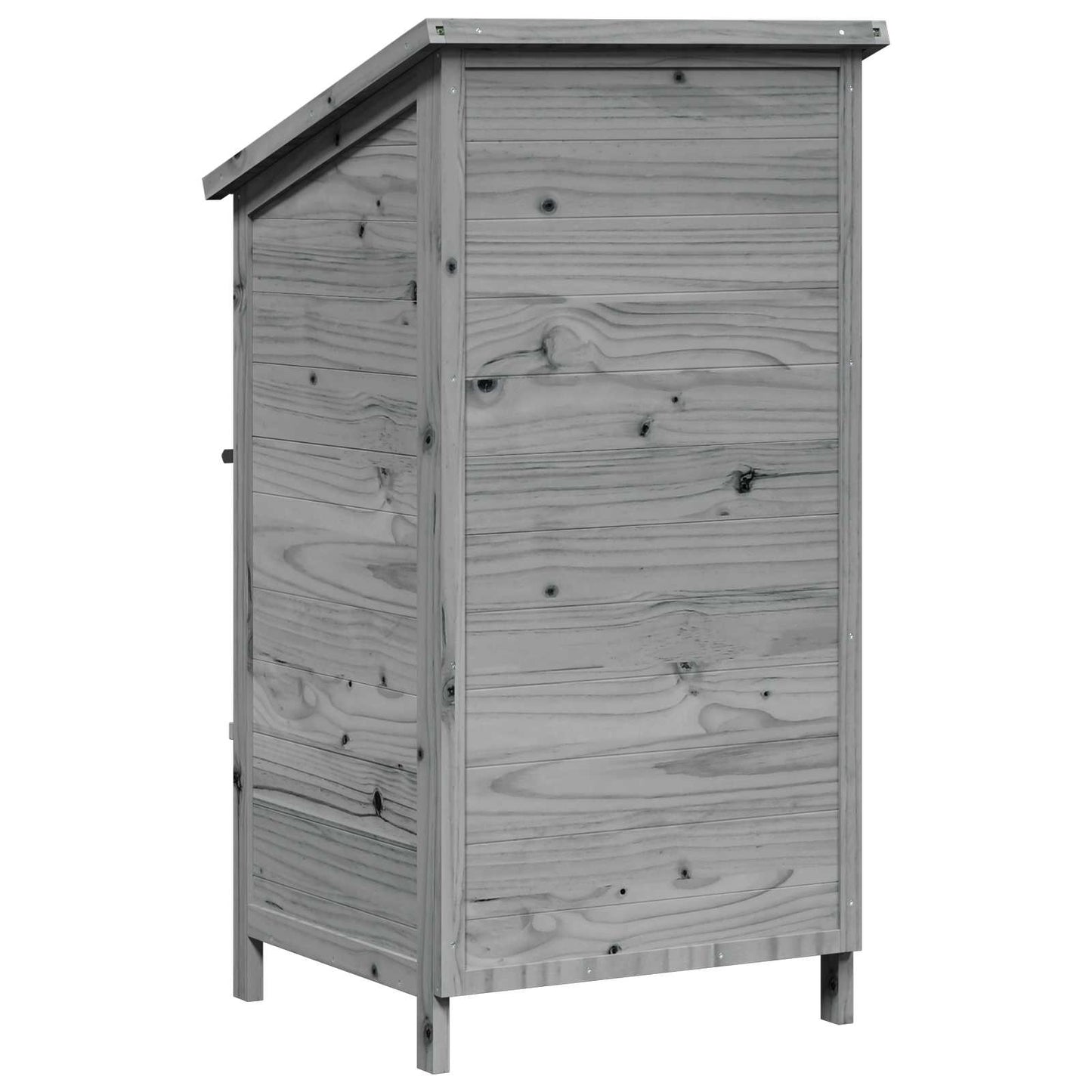 Tuinschuur Grijs 59,5 x 56 x 113,5 cm Bewerkt hout