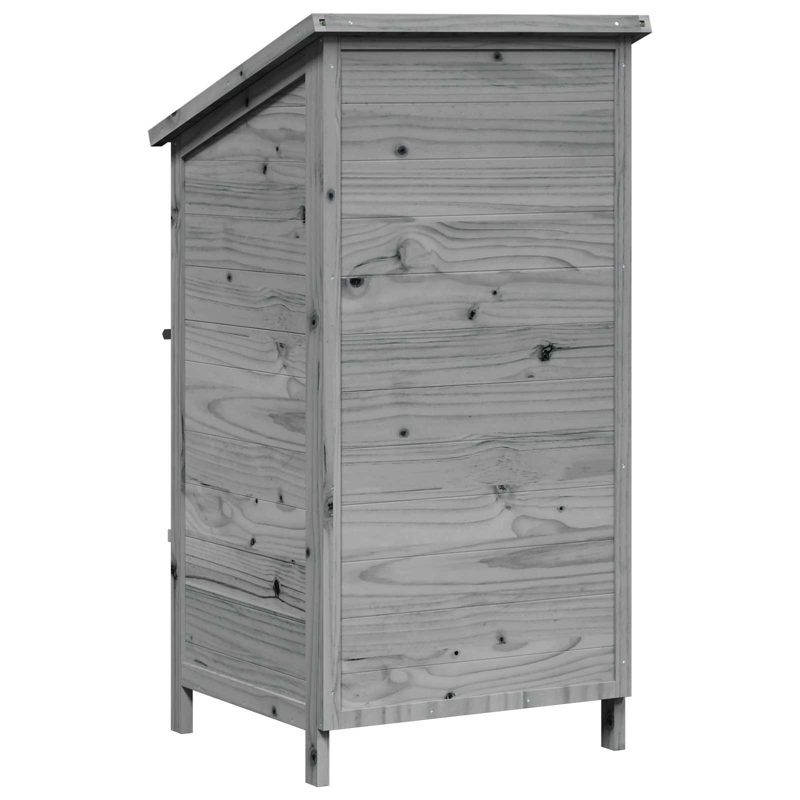 Tuinschuur Grijs 59,5 x 56 x 113,5 cm Bewerkt hout