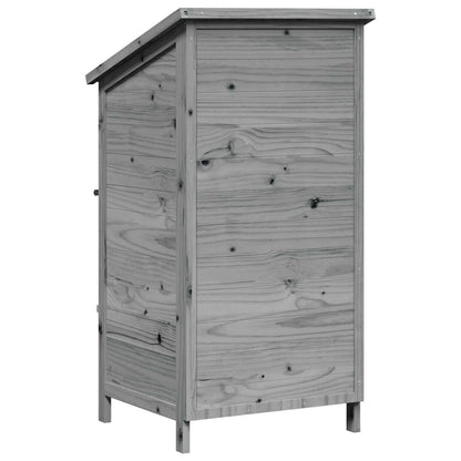 Tuinschuur Grijs 59,5 x 56 x 113,5 cm Bewerkt hout