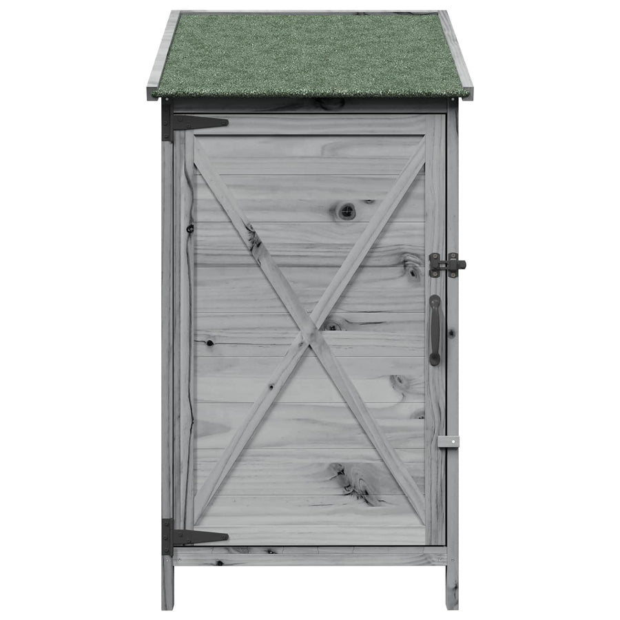 Tuinschuur Grijs 59,5 x 56 x 113,5 cm Bewerkt hout