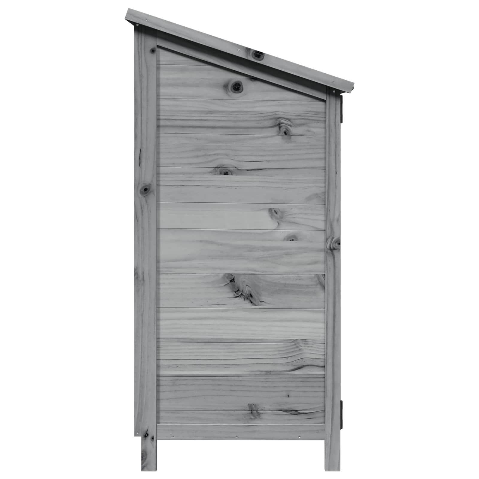 Tuinschuur Grijs 59,5 x 56 x 113,5 cm Bewerkt hout