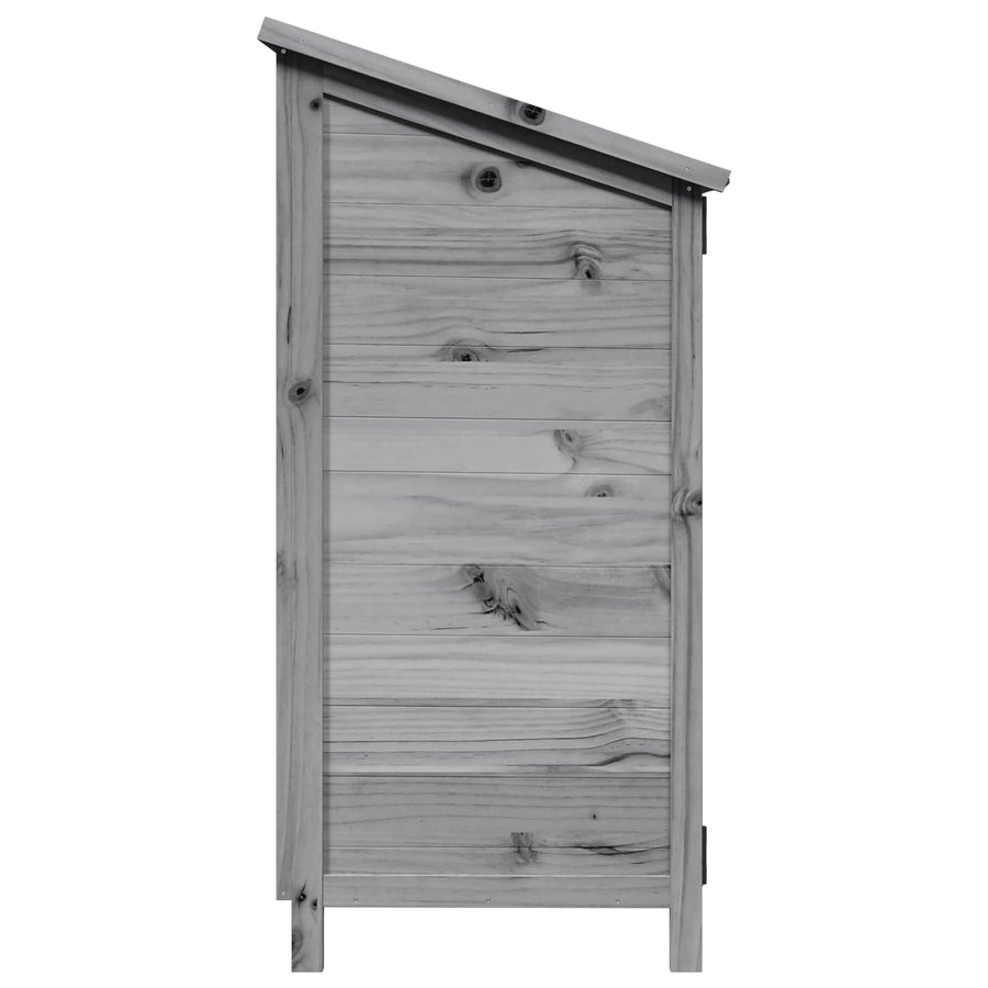 Tuinschuur Grijs 59,5 x 56 x 113,5 cm Bewerkt hout
