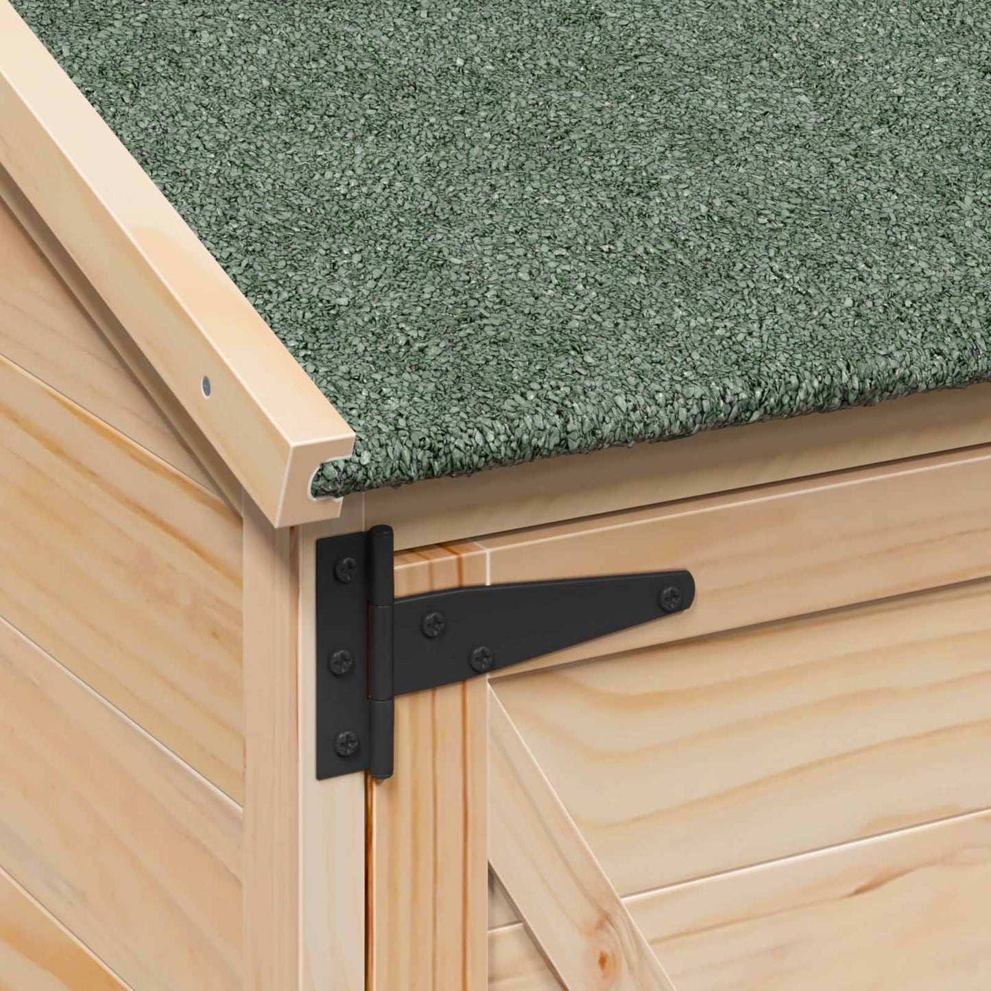 Tuinschuur Naturel 106 x 56 x 113,5 cm Bewerkt hout