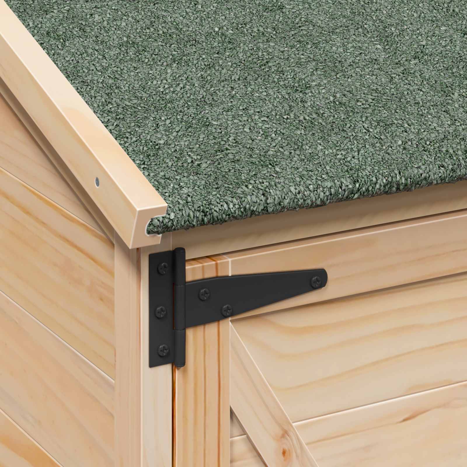 Tuinschuur Naturel 106 x 56 x 113,5 cm Bewerkt hout