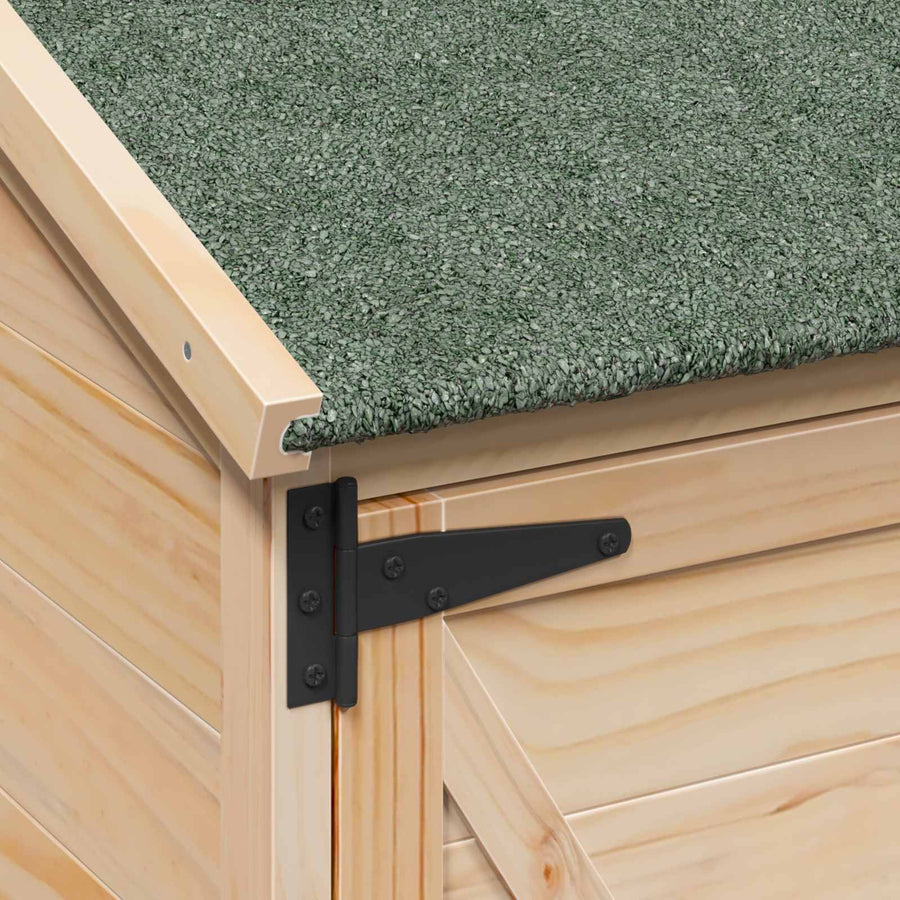 Tuinschuur Naturel 106 x 56 x 113,5 cm Bewerkt hout