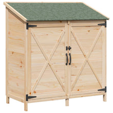 Tuinschuur Naturel 106 x 56 x 113,5 cm Bewerkt hout