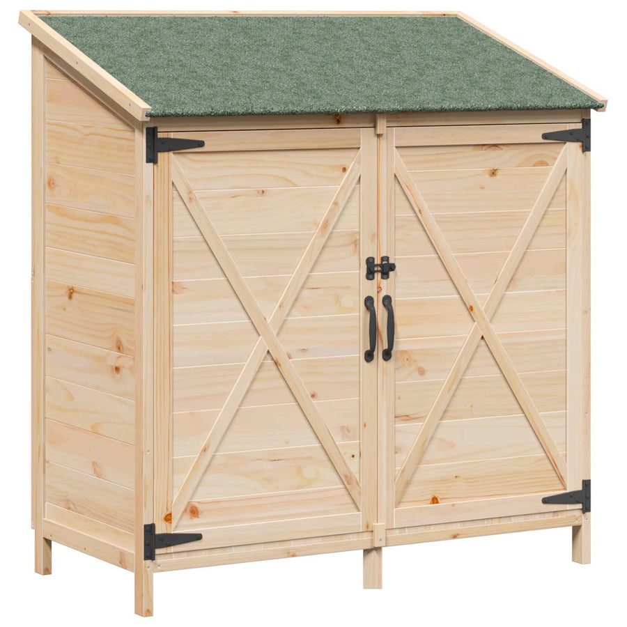 Tuinschuur Naturel 106 x 56 x 113,5 cm Bewerkt hout