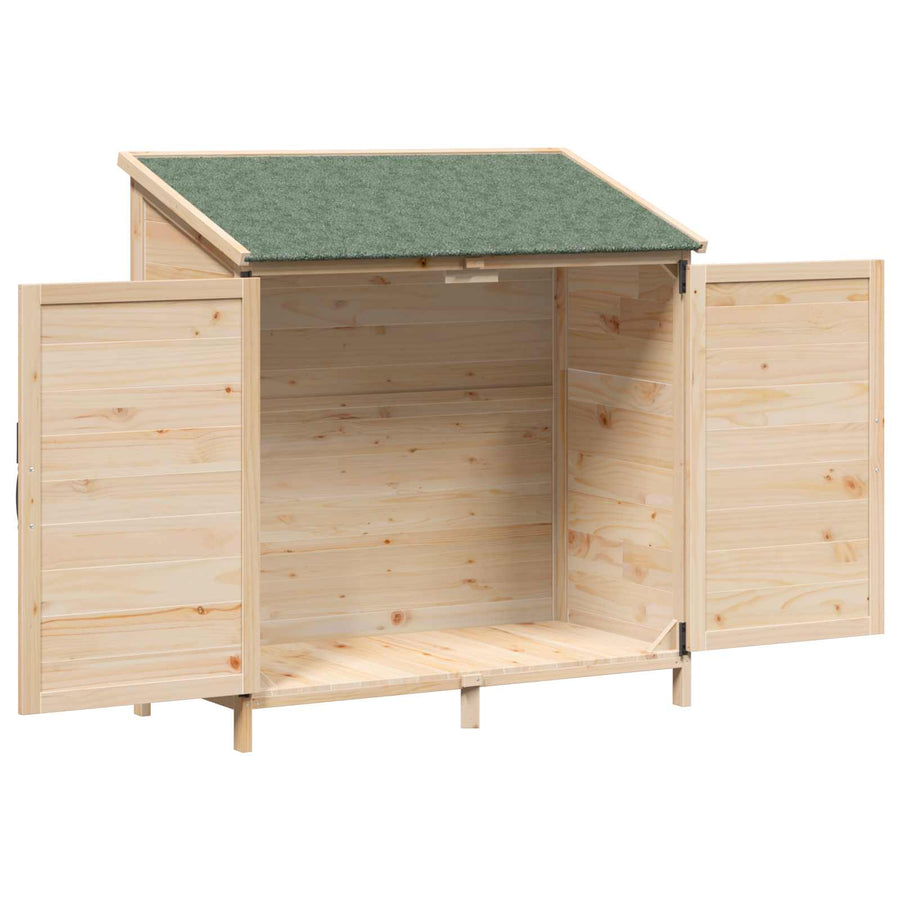 Tuinschuur Naturel 106 x 56 x 113,5 cm Bewerkt hout