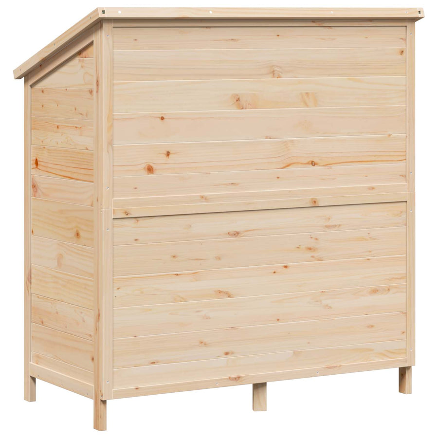 Tuinschuur Naturel 106 x 56 x 113,5 cm Bewerkt hout