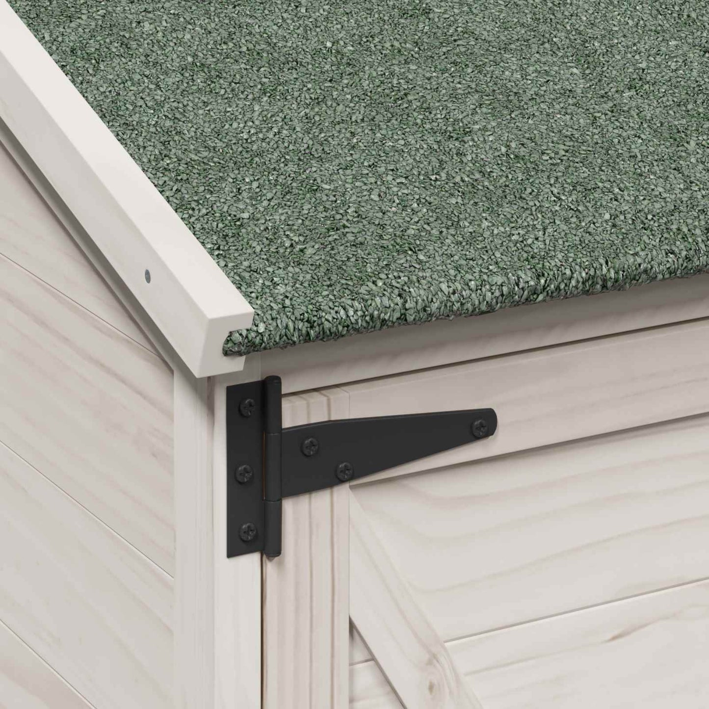 Tuinschuur Wit 106 x 56 x 113,5 cm Bewerkt hout