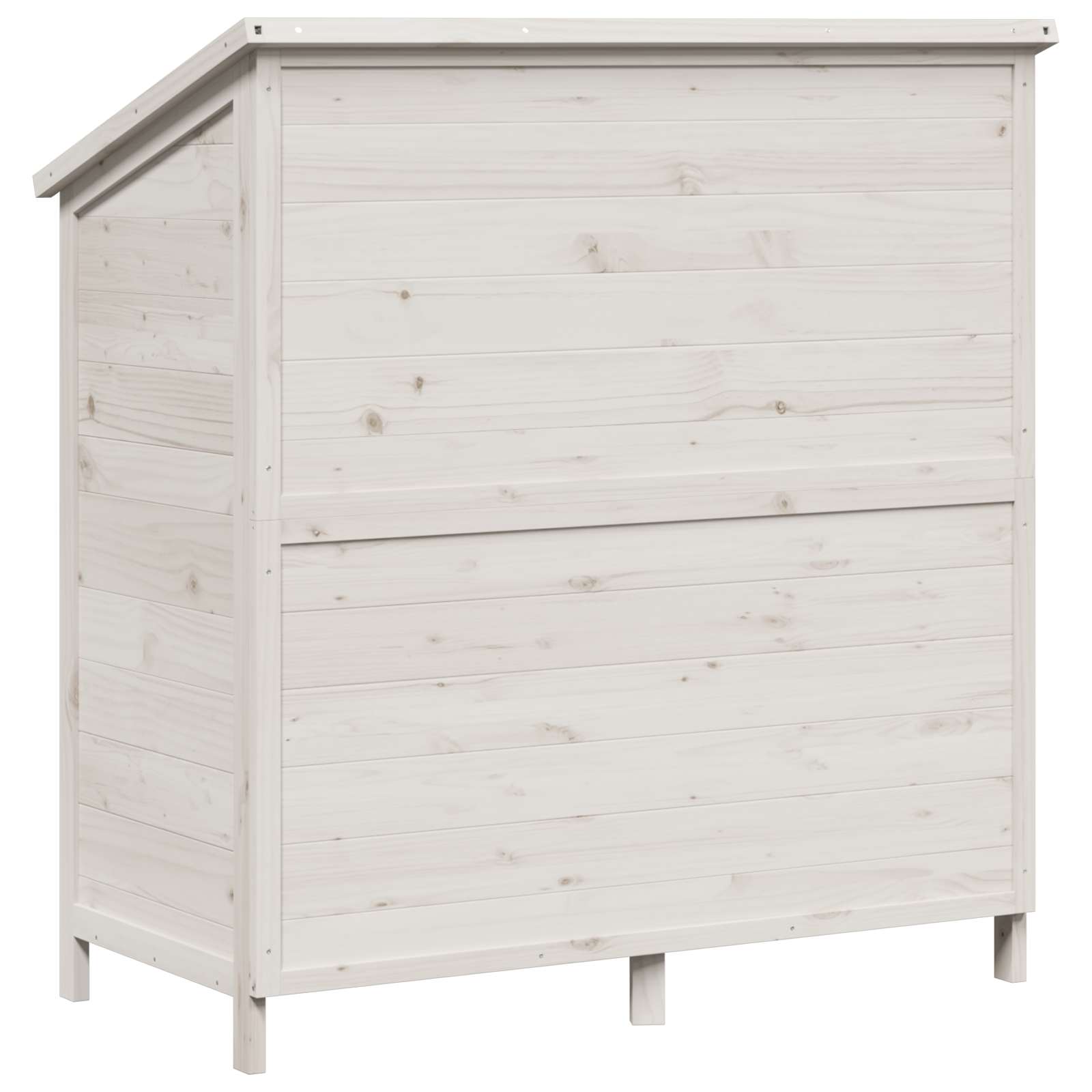 Tuinschuur Wit 106 x 56 x 113,5 cm Bewerkt hout