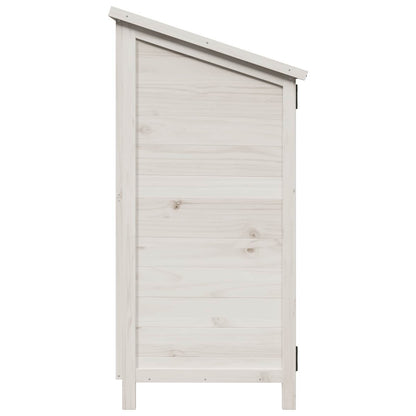 Tuinschuur Wit 106 x 56 x 113,5 cm Bewerkt hout