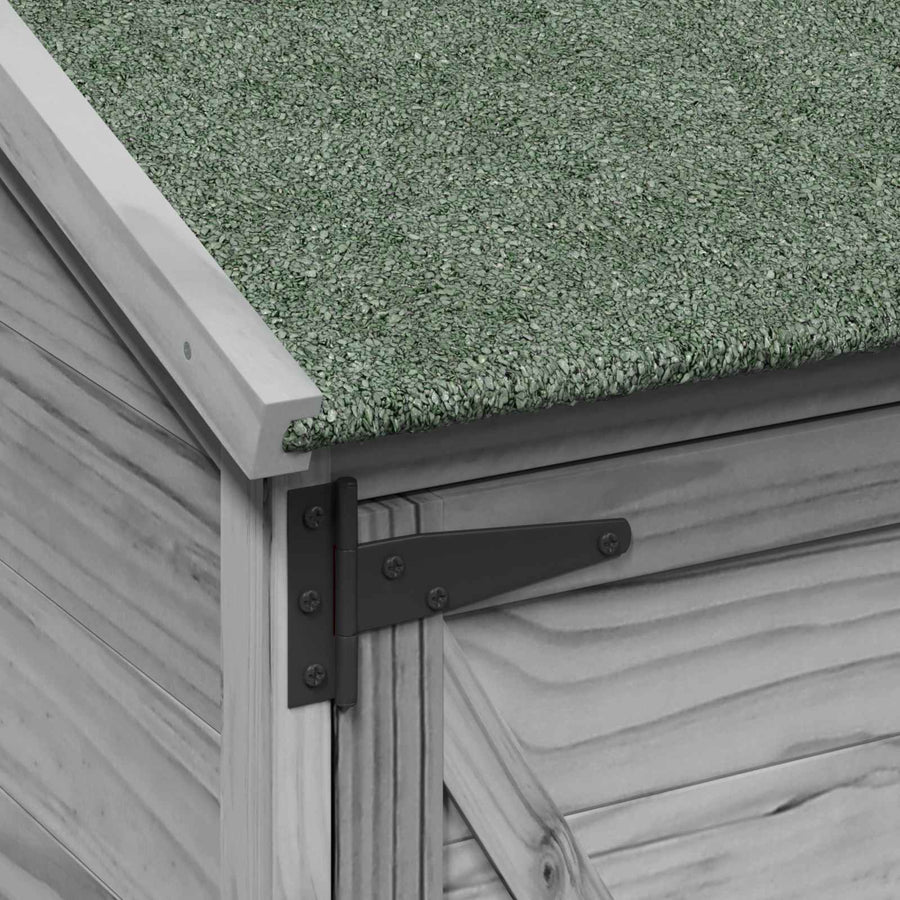 Tuinschuur Grijs 106 x 56 x 113,5 cm Bewerkt hout