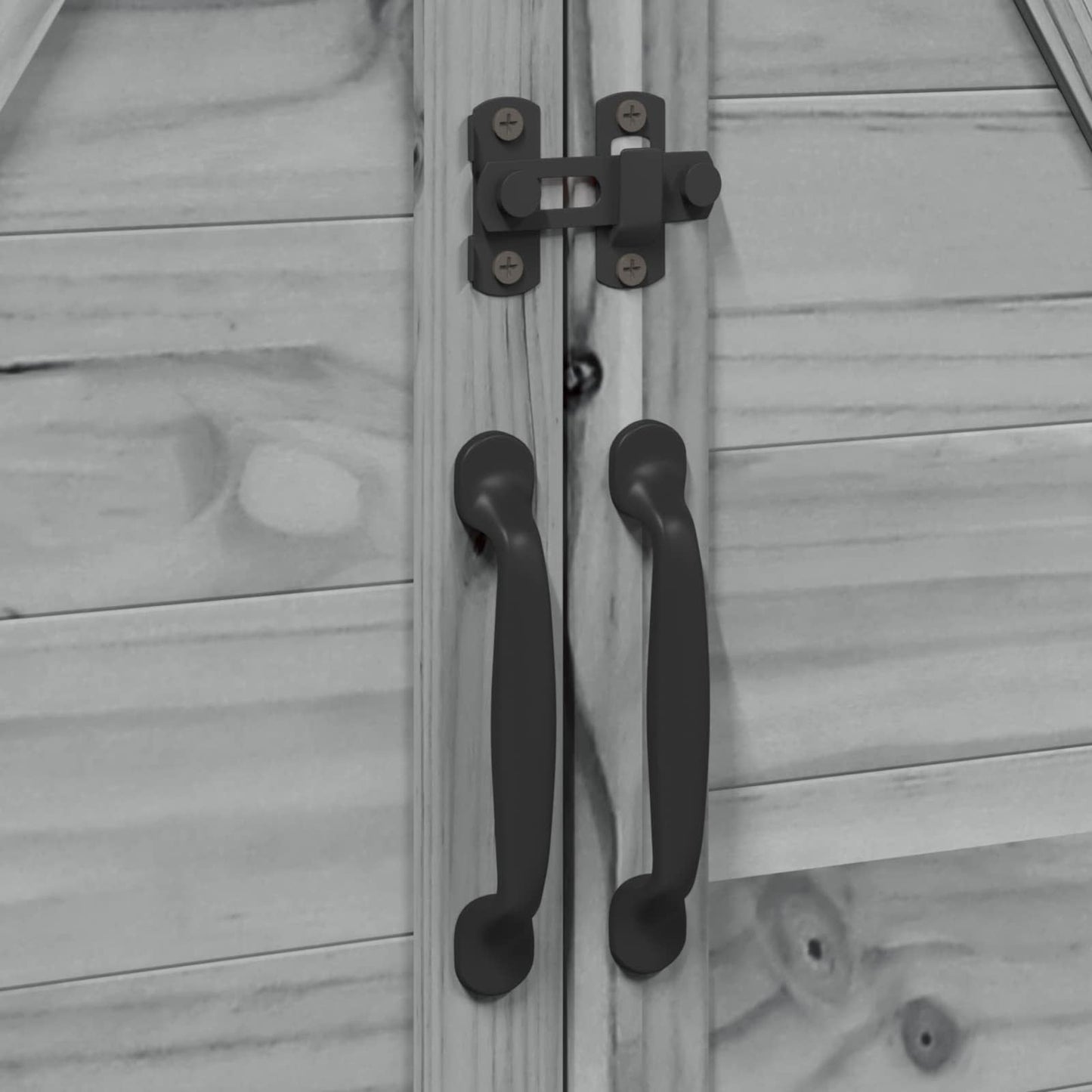 Tuinschuur Grijs 106 x 56 x 113,5 cm Bewerkt hout