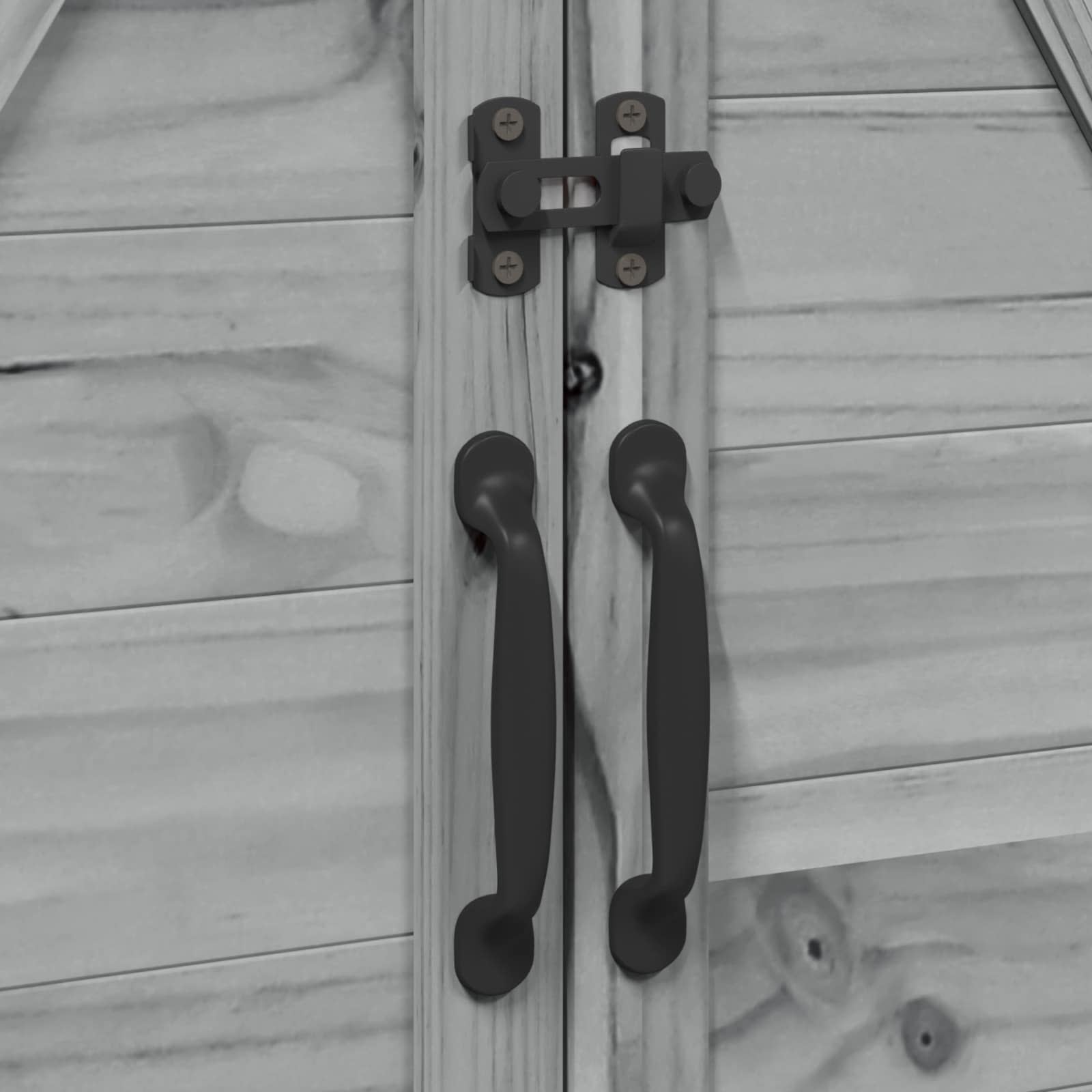Tuinschuur Grijs 106 x 56 x 113,5 cm Bewerkt hout