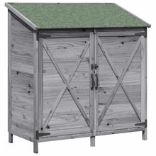 Tuinschuur Grijs 106 x 56 x 113,5 cm Bewerkt hout