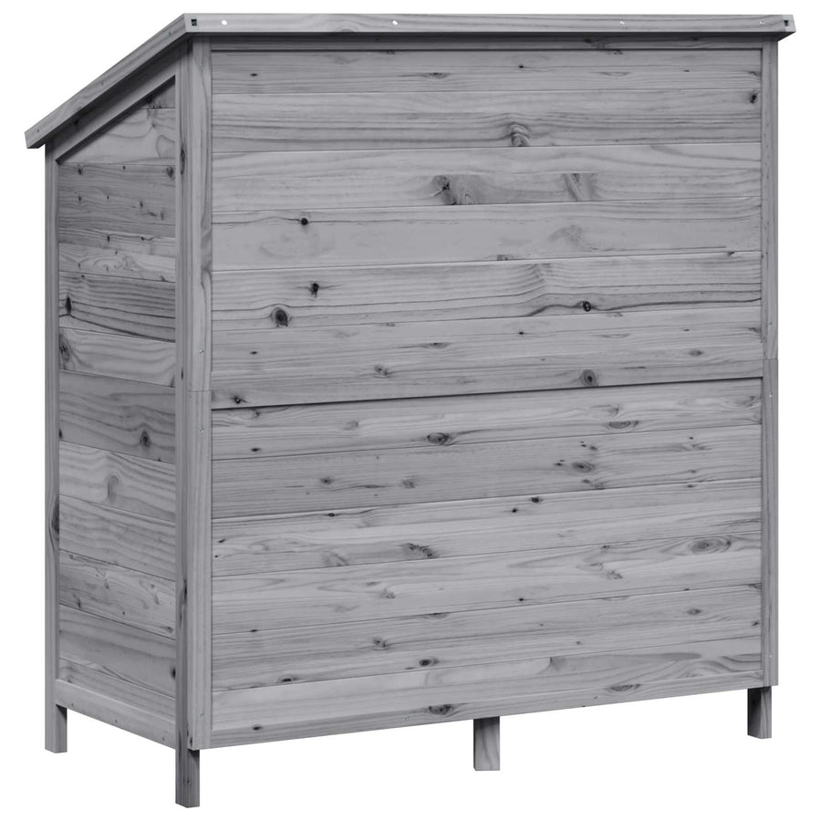 Tuinschuur Grijs 106 x 56 x 113,5 cm Bewerkt hout