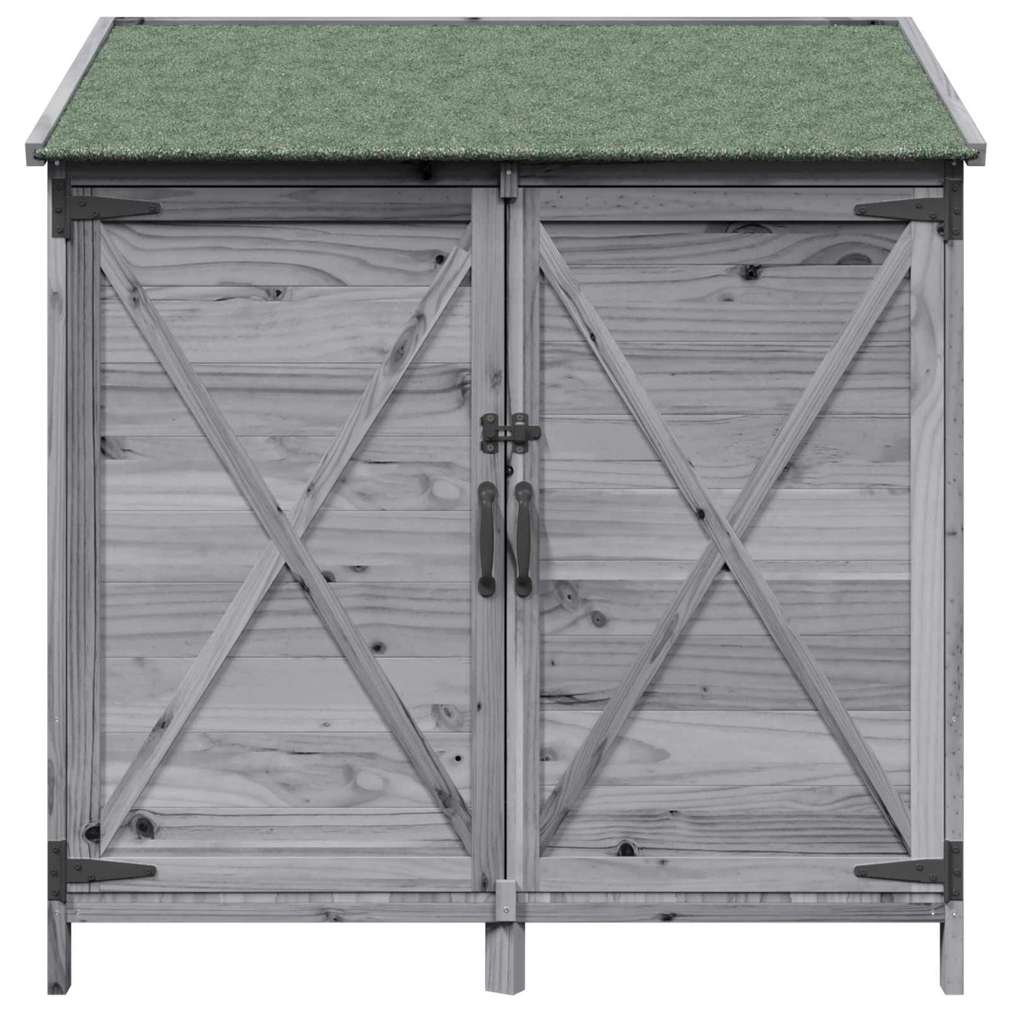Tuinschuur Grijs 106 x 56 x 113,5 cm Bewerkt hout