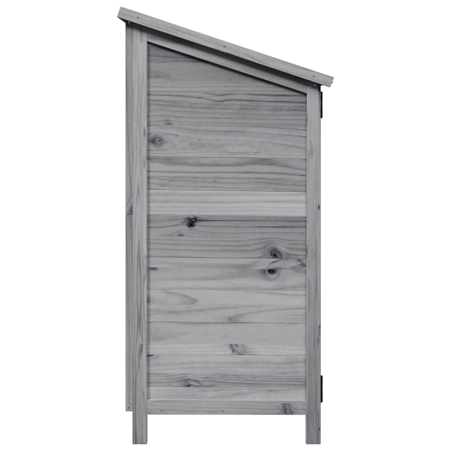 Tuinschuur Grijs 106 x 56 x 113,5 cm Bewerkt hout