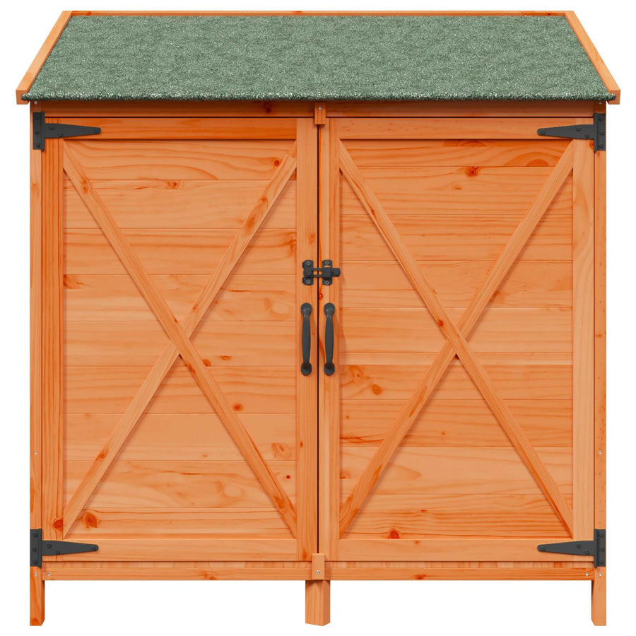Tuinschuur Bruin 106 x 56 x 113,5 cm Bewerkt hout