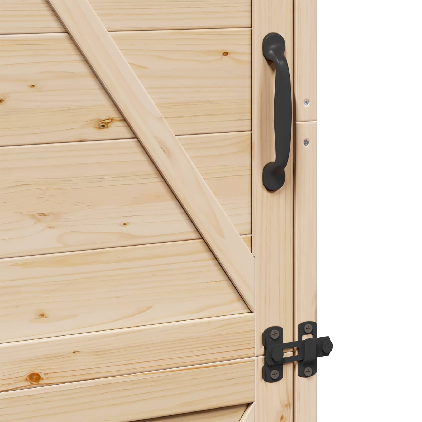 Tuinschuur Naturel 59,5 x 56 x 176,5 cm Bewerkt hout