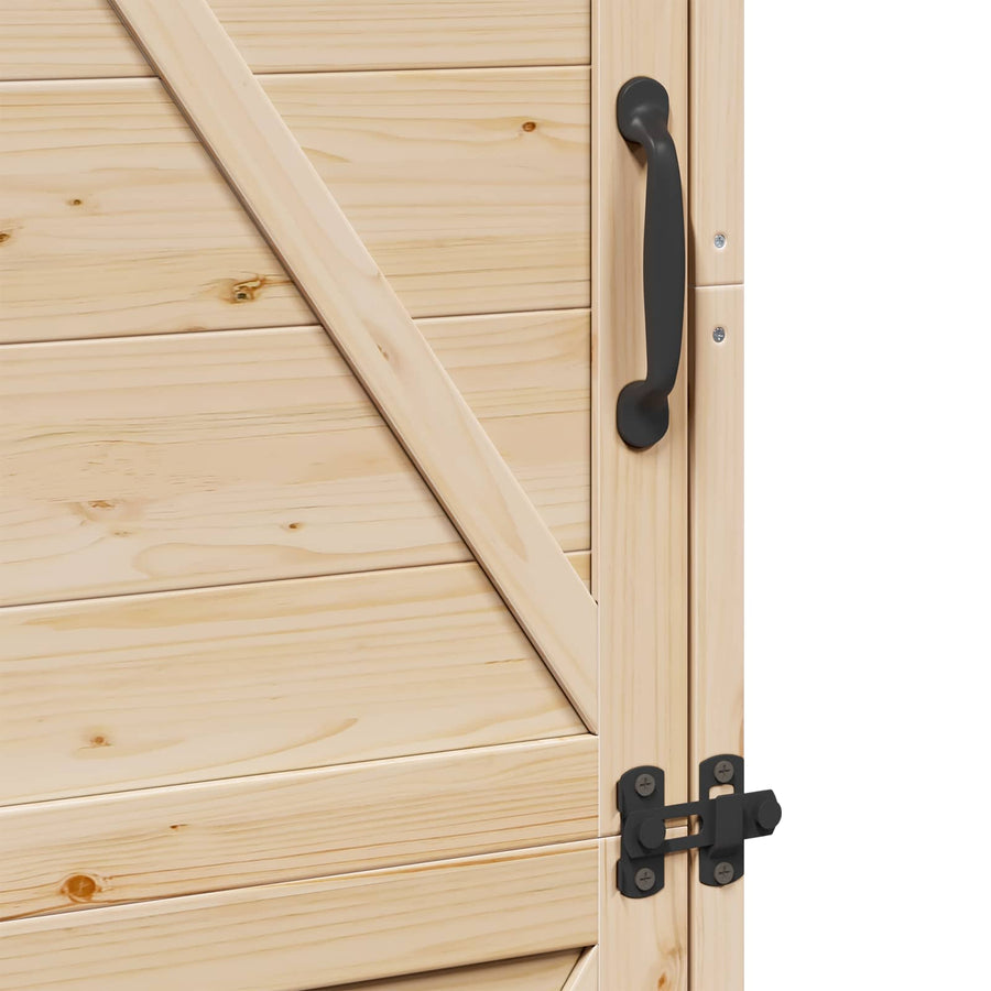 Tuinschuur Naturel 59,5 x 56 x 176,5 cm Bewerkt hout