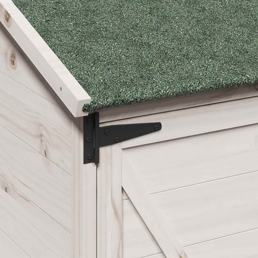 Tuinschuur Wit 59,5 x 56 x 176,5 cm Bewerkt hout