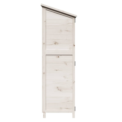 Tuinschuur Wit 59,5 x 56 x 176,5 cm Bewerkt hout