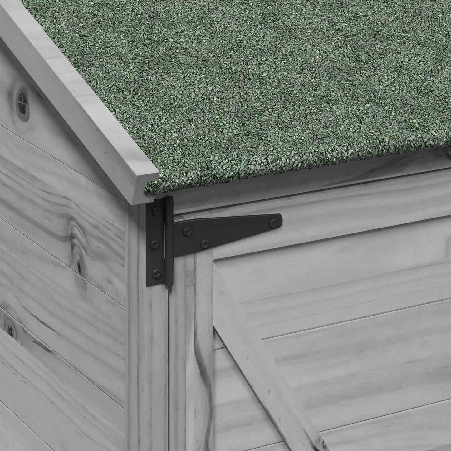 Tuinschuur Grijs 59,5 x 56 x 176,5 cm Bewerkt hout