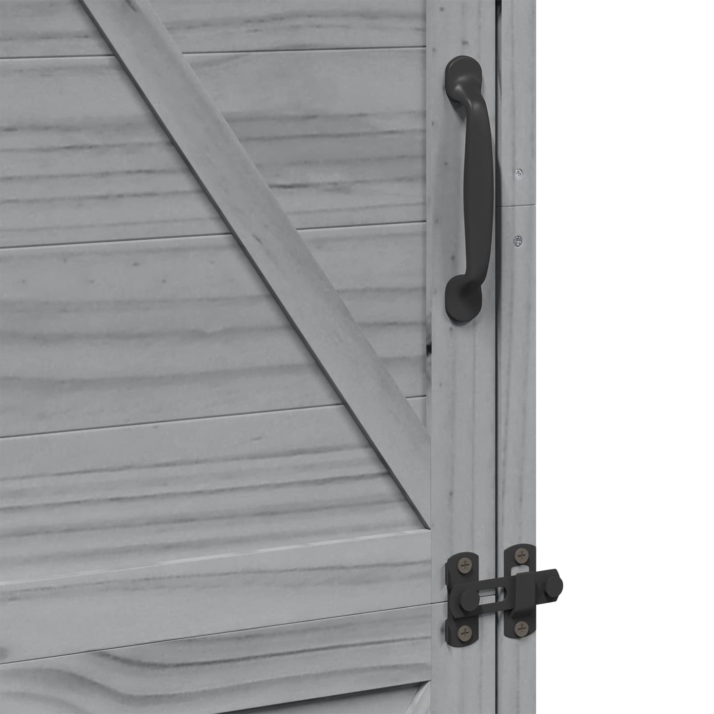 Tuinschuur Grijs 59,5 x 56 x 176,5 cm Bewerkt hout