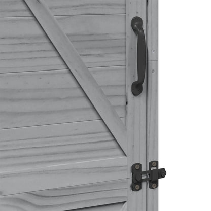 Tuinschuur Grijs 59,5 x 56 x 176,5 cm Bewerkt hout