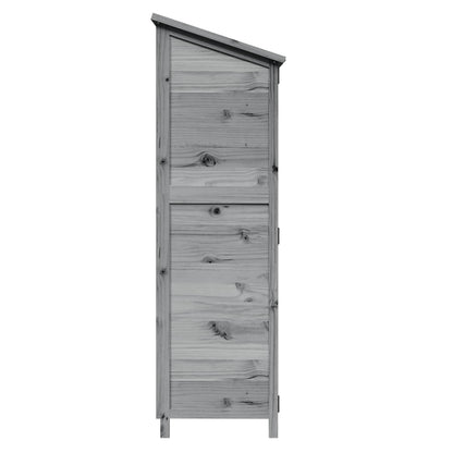 Tuinschuur Grijs 59,5 x 56 x 176,5 cm Bewerkt hout