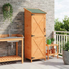 Tuinschuur 59,5x56x176,5 cm bruin bewerkt hout