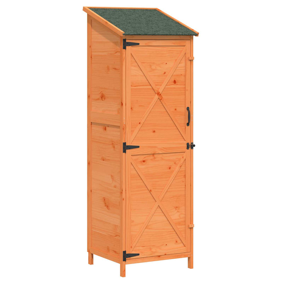 Tuinschuur Bruin 59,5 x 56 x 176,5 cm Bewerkt hout