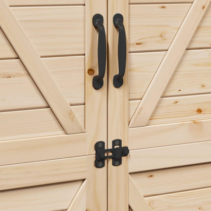 Tuinschuur Naturel 106 x 56 x 176,5 cm Bewerkt hout