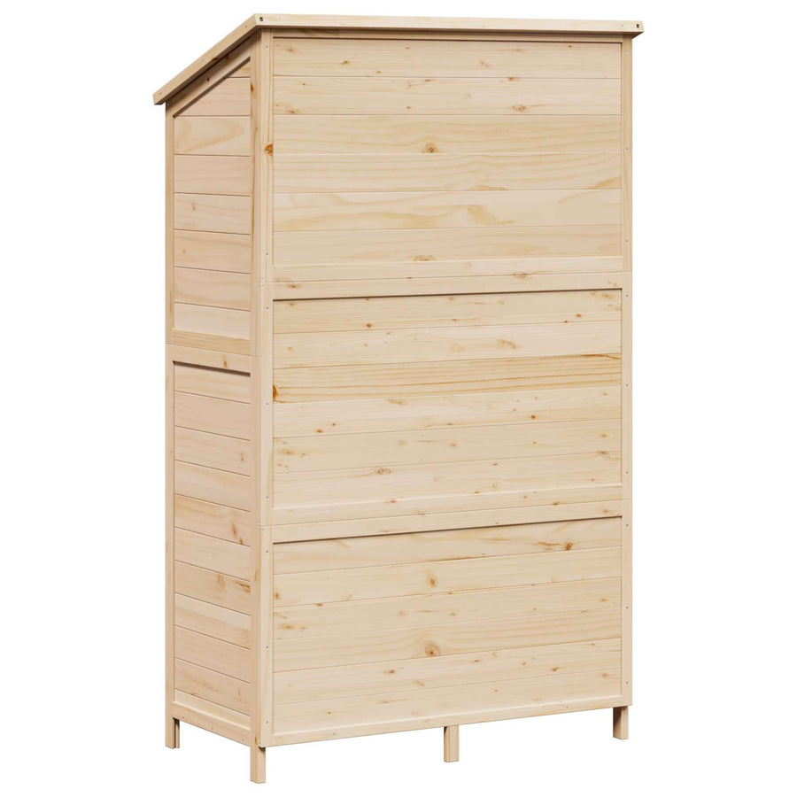 Tuinschuur Naturel 106 x 56 x 176,5 cm Bewerkt hout