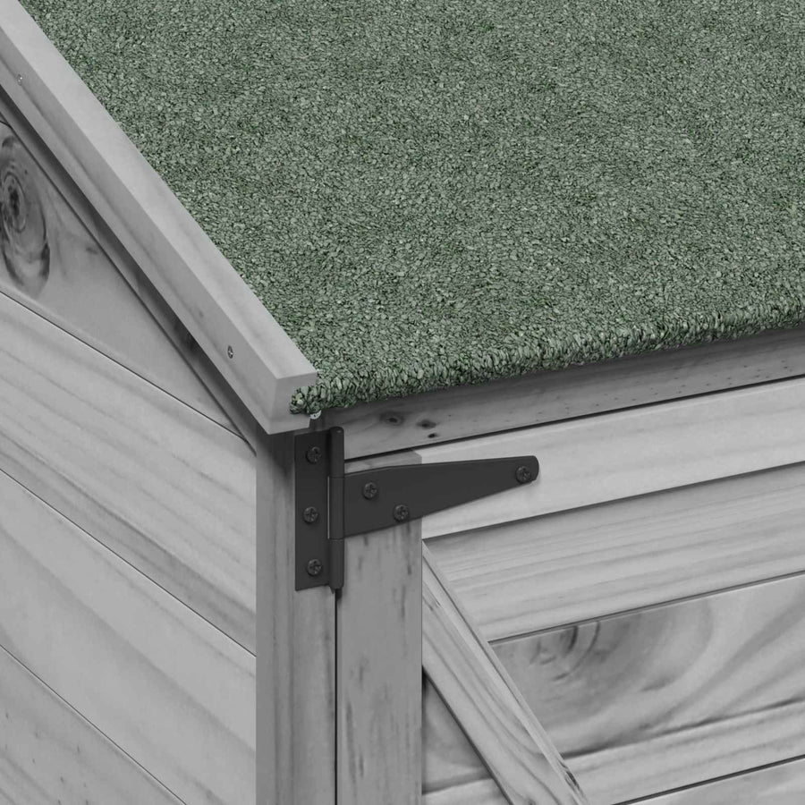 Tuinschuur Grijs 106 x 56 x 176,5 cm Bewerkt hout