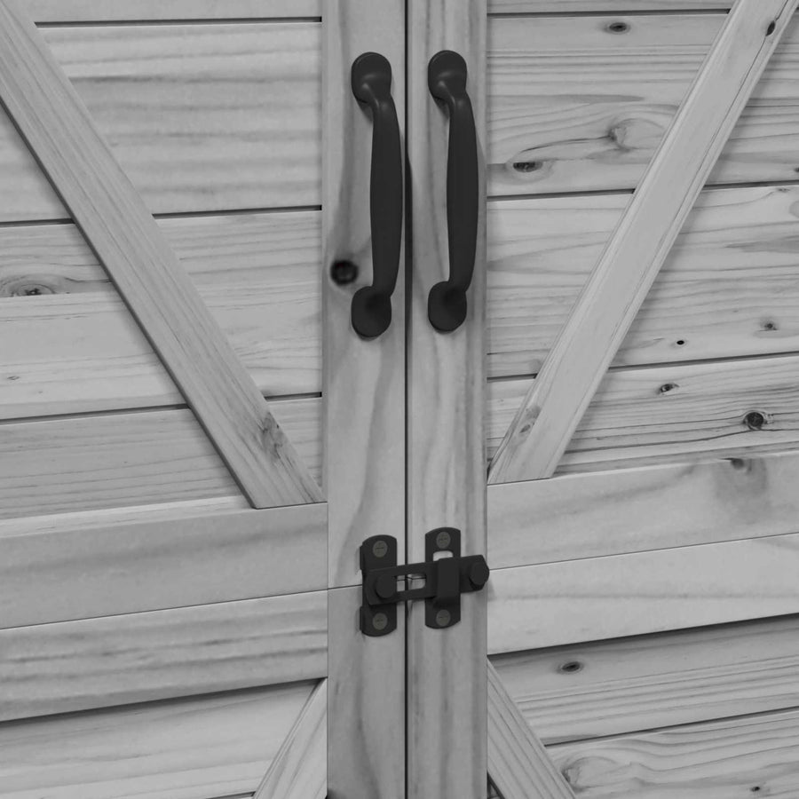 Tuinschuur Grijs 106 x 56 x 176,5 cm Bewerkt hout