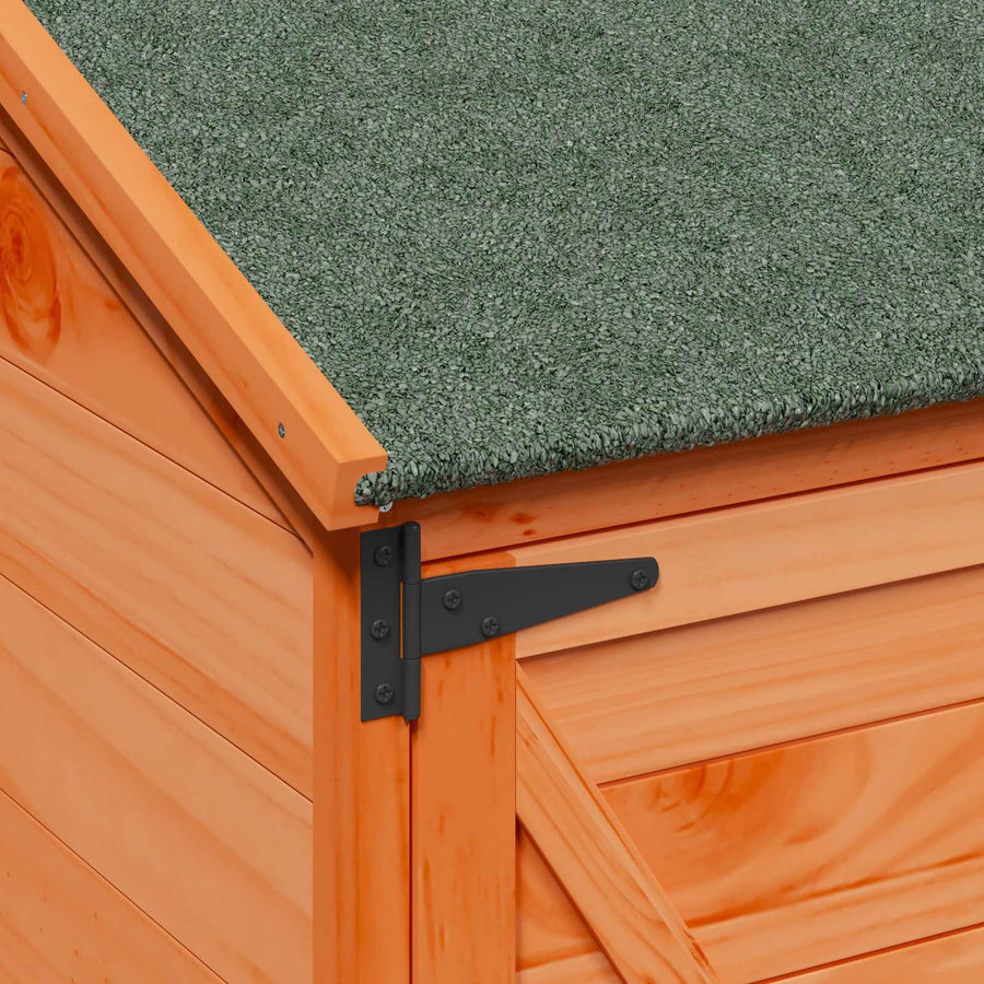 Tuinschuur Bruin 106 x 56 x 176,5 cm Bewerkt hout