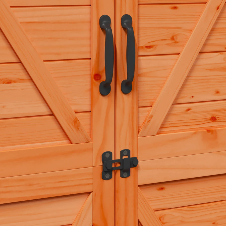 Tuinschuur Bruin 106 x 56 x 176,5 cm Bewerkt hout