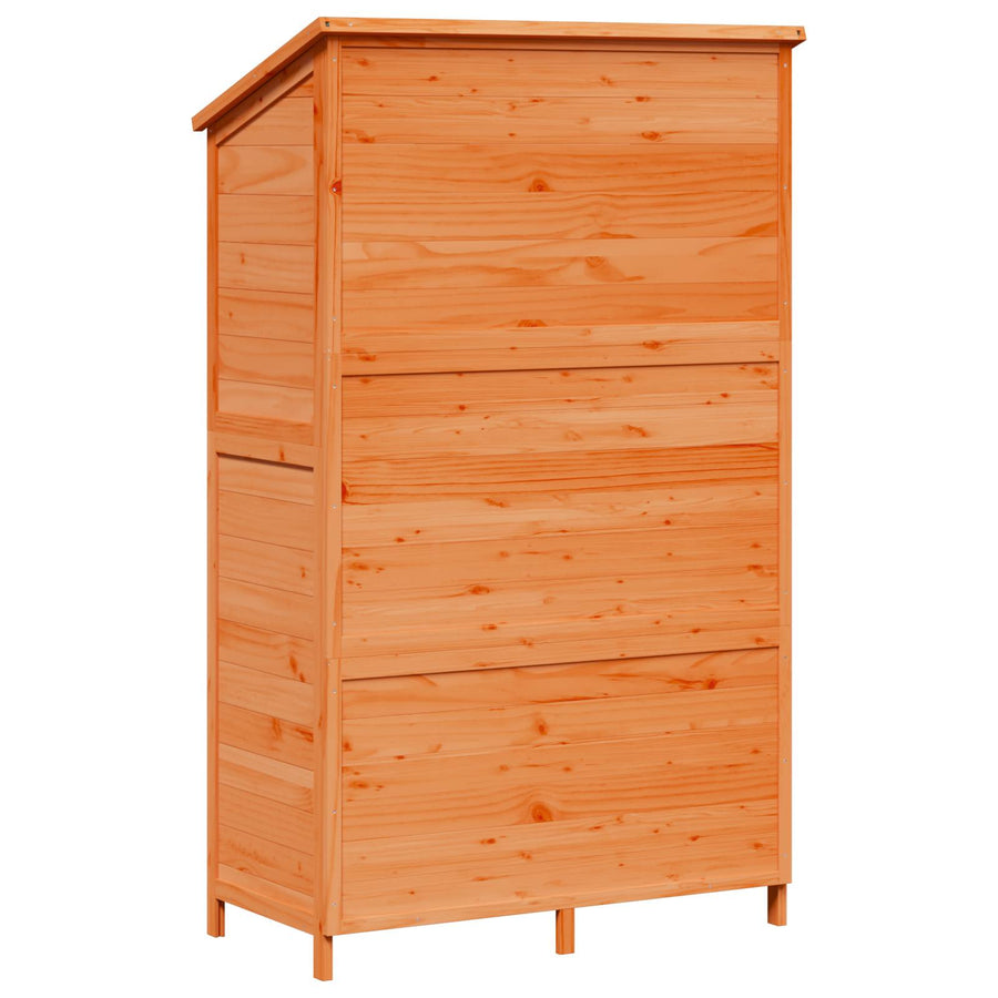 Tuinschuur Bruin 106 x 56 x 176,5 cm Bewerkt hout